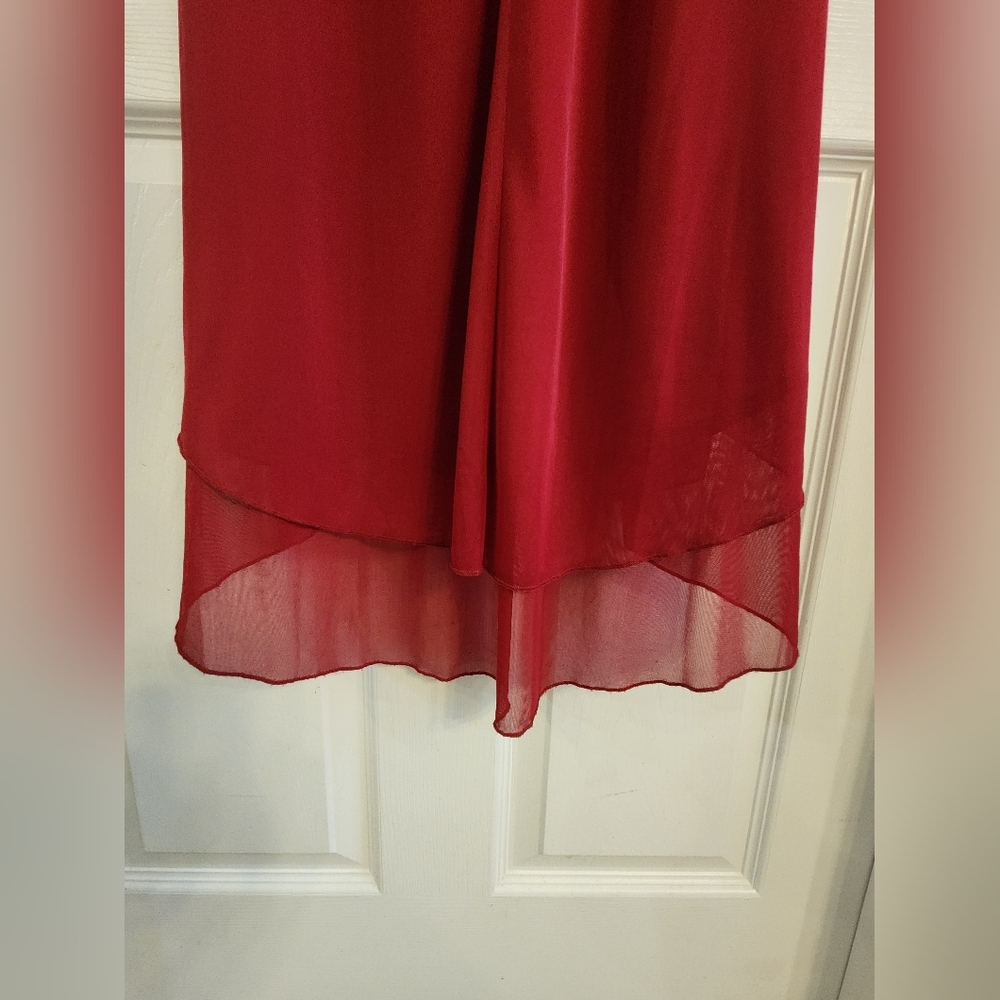 Ruby Rox Red Ruched Dress - Picture 6 of 7